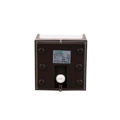 Oprawa Ścienna Ogrodowa V-TAC 8W LED IP65 120x120 Brązowa VT-708 3000K 750lm