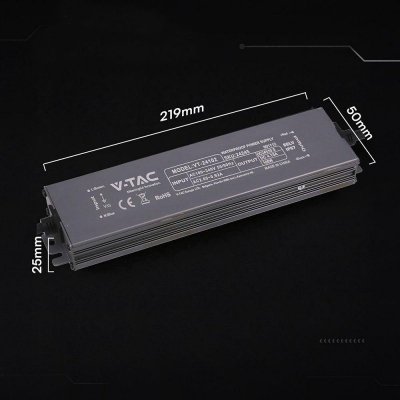 Zasilacz do LED hermetyczny SLIM V-TAC 100W 24V 4.15A IP67 filtr EMI VT-24102