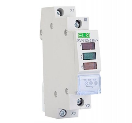 Lampka sygnalizacyjna 3-fazowa LED RGY IP20, SVN129, ELS (1)