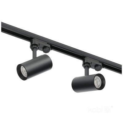 Reflektor szynowy 3-obwodowy NEXTRACK S-LINE 1xGU10 czarny Kobi