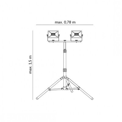 Naświetlacz LED TIGRA S 2x30W 4000K IP65 Kobi