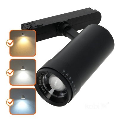 Reflektor szynowy LED NEXTRACK VISION 10W 3CCT 10-60° czarny Kobi Pro