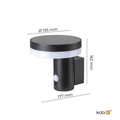 Kinkiet ogrodowy SOLARIS 3 5,5W 4000K IP44 Kobi