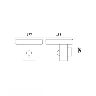 Kinkiet ogrodowy SOLARIS 3 5,5W 4000K IP44 Kobi