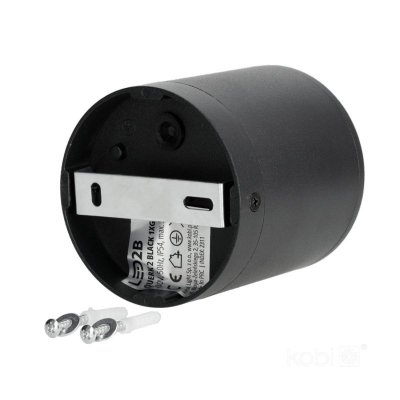 Lampa ogrodowa QUERK 2 1xGU10 IP54 czarna LED2B