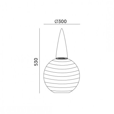 Lampa ogrodowa wisząca Solar LED ORIGAMI 30cm 3000K IP44 Kobi