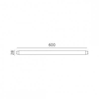 Świetlówka LED T8 9W 60CM 6500K LED2B RED