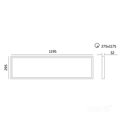 Panel LED CAPRI G2 25-36-40W 30x120 3CCT IP44 UGR&lt;19 Kobi Pro