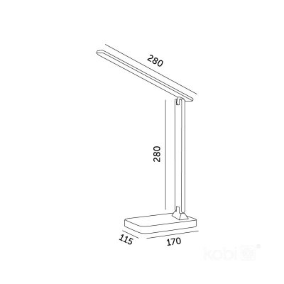 Lampka biurkowa LED NOBLITE N 7W 3CCT czarna LED2B