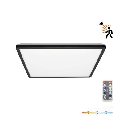 Plafon LED NIVERA SQUARE 24W 3CCT LX IP54 czarny Kobi Premium