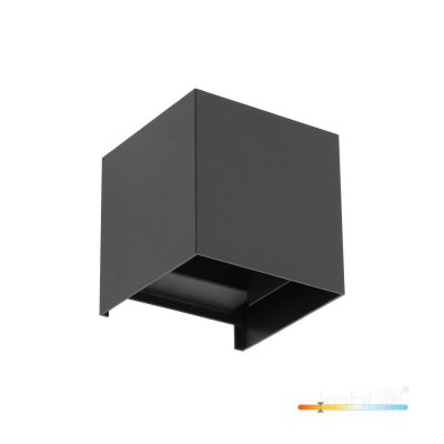 Kinkiet ogrodowy LED QUERK 2x2W 3000K IP54 550lm czarny LED2B