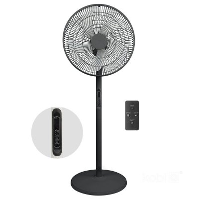 Wentylator podłogowy VIENTO-R 40W  czarny Kobi Windstar