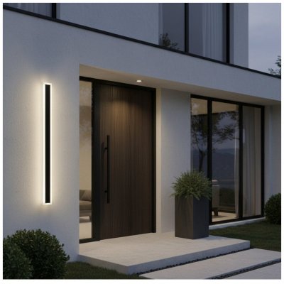 Kinkiet ogrodowy LED MIRANA S 25W 120cm 4000K IP44 czarny Kobi