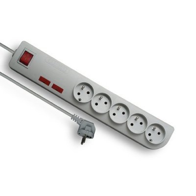 Przedłużacz przepięciowy PSF2 5gn/3m/Zu+W/1mm szary Elgotech