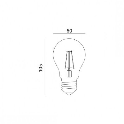 Żarówka filamentowa LED FGS 7W E27 3000K 3-pak Kobi 360 Line