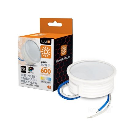 Wkład LED INSERT 6,5W 4000K mleczny Kobi