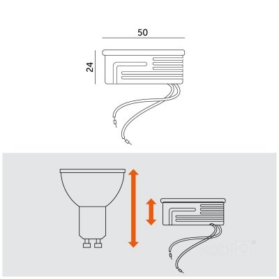 Wkład LED INSERT 6,5W 6000K mleczny Kobi