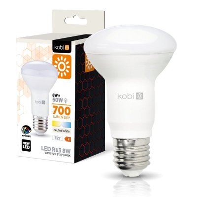 Żarówka LED R63 8W E27 4000K Kobi