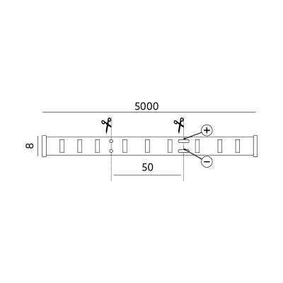 Taśma LED TRAMO 300 2835 5m żółta IP65 Kobi