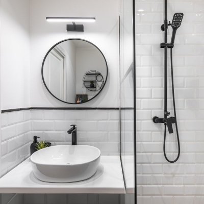 Kinkiet LED LUMIREFLECT 8W 4000K czarny Kobi Design
