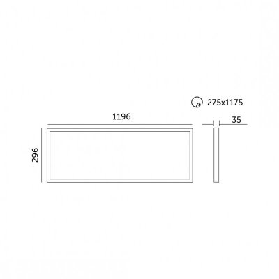 Panel LED CAPRI 40W 30x120 4000K UGR &lt;19 Kobi Pro