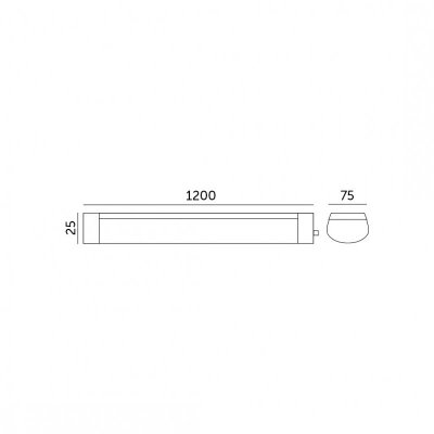Oprawa liniowa LED DELGADO 36W 120cm 3000K Kobi