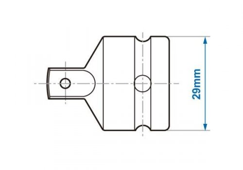 REDUKCJA UDAROWA 1/2&quot; F(OTWÓR)x3/8&quot; M (TRZPIEŃ, Z KULKĄ) King Tony