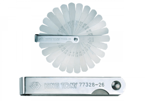 SZCZELINOMIERZE 26 SZT. 0.0015&quot; - 0.025&quot; 1/2&quot; x 3” King Tony
