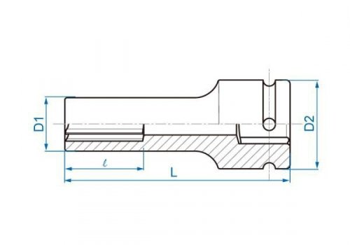 NASADKA DŁUGA UDAROWA GWIAZDKOWA 3/4&quot; E20 x 110mm King Tony