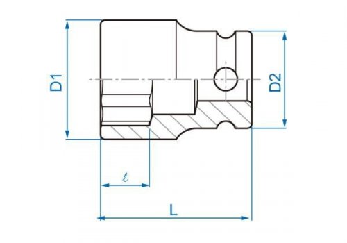 NASADKA UDAROWA 3/8&quot; 9/16&quot; x 32mm, 6-kąt King Tony