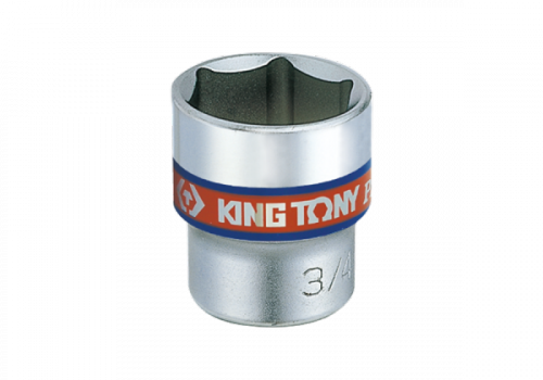 NASADKA KRÓTKA 3/8&quot; CALOWA 1/2&quot; x 27mm 6-kąt. Cr-v King Tony