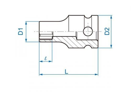 NASADKA UDAROWA GWIAZDKOWA 3/8&quot; E-TORX E7 x 32mm King Tony