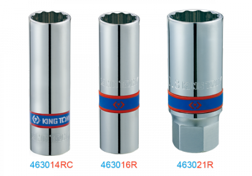 NASADKA DO ŚWIEC 1/2&quot; 16mm x 68mm 12-kąt. WKŁADKA GUMOWA King Tony