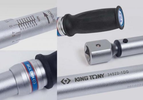 KLUCZ DYNAMOMETRYCZNY 9x12mm 10 - 60Nm BEZ GŁOWICY King Tony