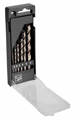 Wiertła HSS-G do metalu 6 sztuk 2-3-4-5-6-8 mm w zestawie BAHCO