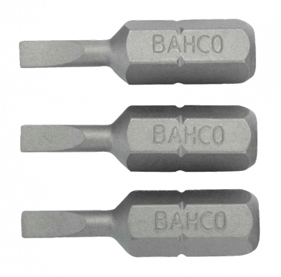 Bit 1/4&quot; do śrub płaskich 0.6x3.5x25 mm, 3 szt. BAHCO