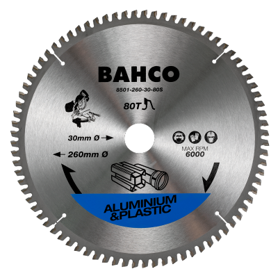 Piła tarczowa do aluminium i tworzyw 305 mm 96 zębów BAHCO