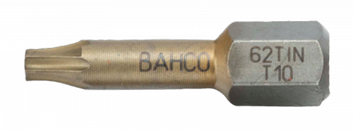 Bit udarowy 1/4&quot; powlekany TIN do śrub TORX T30x25 mm, 10 szt. BAHCO