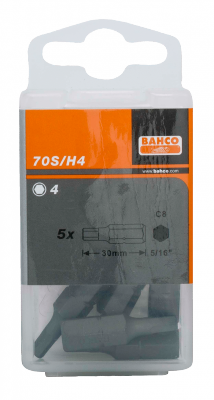 Bit imbusowy 14 mm - 30 mm 5/16 - zestaw 5 szt. BAHCO