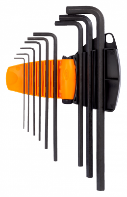 Zestaw kluczy imbusowych metrycznych, czernionych, 9 szt., 1.5-10 mm BAHCO