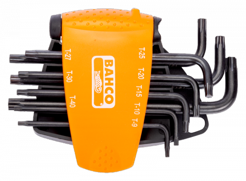 Zestaw kluczy trzpieniowych TORX PLUS, 8 szt. czarny, IP9-IP40 BAHCO