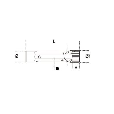 Klucz rurowy dwustronny 6-kątny 24x26 mm, 935 Beta