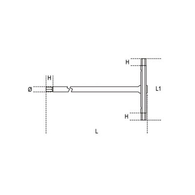 Klucz trzpieniowy imbusowy typu T 2 mm, 951 Beta