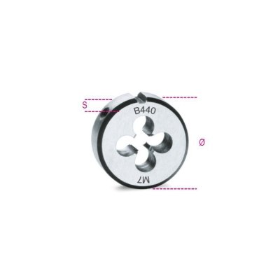 Narzynka okrągła M5x0,8 mm, 440 Beta