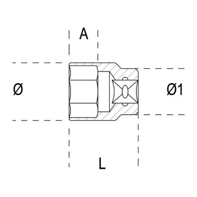 Nasadka 1/4&quot; 6-kątna 5,5 mm, 900 Beta