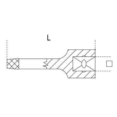Nasadka trzpieniowa 3/8&quot; do wykręcania szpilek 2 mm, 1429 Beta