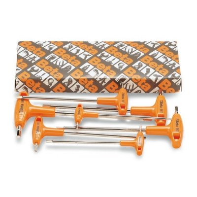 Zestaw 8 kluczy trzpieniowych typu T do śrub imbusowych 2-10 mm, 96T/S8 Beta