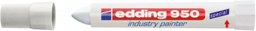 Marker z wkladem z pasty 950, bialy edding