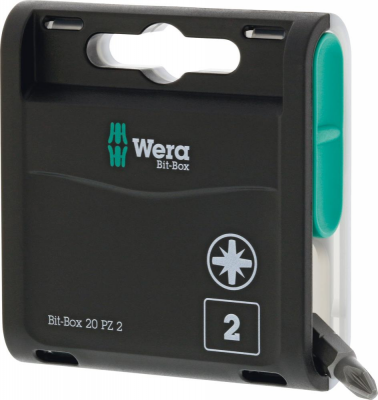 Opakowanie bitow Bit-Box 20H 20 sztuk PZ2x25mm Wera