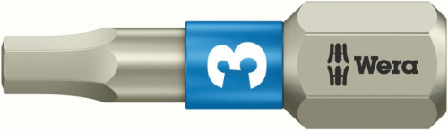 Bit nierdzewny 1/4&quot; DIN3126C6,3do srub z lbem z gniazdem 6-katnym 3x25mm Wera